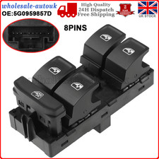 Window Master Switch 5G0959857B for VW Golf MK7 Passat B8 Seat Leon 2013-2018