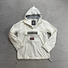 Napapijri men's jacket size L anorak rainforest windbreaker quilted jacket 30403 beige