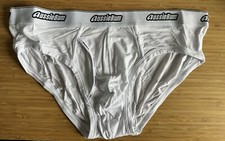 New aussieBum Essential Bamboo Brief, White, Medium