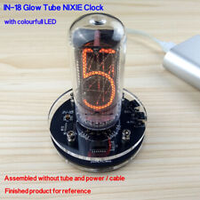 IN-18 Vintage Glow Tube Clock NIXIE Clock Electronic Vacuum Tube Clock Assembled