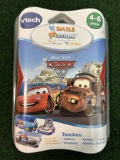V Tech V Smile Motion Cyber Pocket Cartridge Disney Cars 2 Game New Sealed  