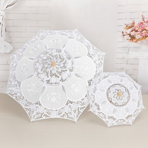 Lace parasol handheld summer - lace,