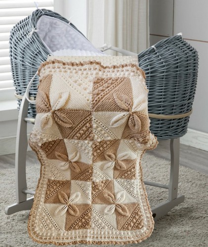 Babies bobble blanket - bobble, handmade