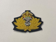 Royal Navy Officers Beret KINGS CROWN KC Badge Hat Badge Army, Regiment Military