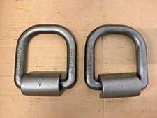 2 Ferry Lashing Ring & Cleat 135 x 75 Load Weld Trailer Chassis Tie Down Up Ship