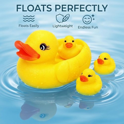 Yellow rubber ducks squeaky - rubber,