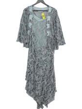 Ann Balon A-Line Midi Dress L in Blue