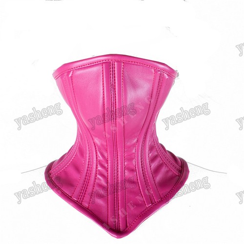 Soft leather corset collar - leather,