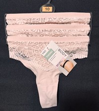 M & S Pack 3 Body Soft Thongs