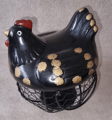 Farmhouse ceramic chicken hen - farmhouse,