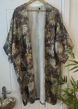 Topshop Sequin Sheer Floral