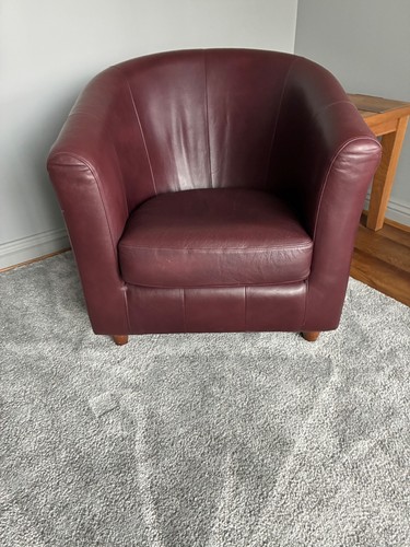 Tub chair brown burgundy - tub, brown/burgundy