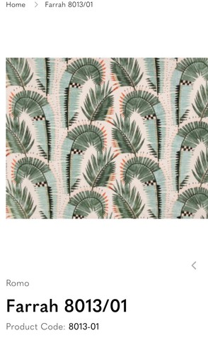 New fabric romo - farrah, 130cm