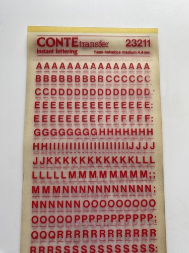 Conte normatype letters - conte,