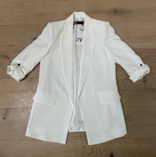 Zara women white polyester - white,