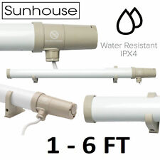 Dimplex Tubular Heater 1ft or 2ft Tube with Thermostat Stat & Brackets/UK Plug