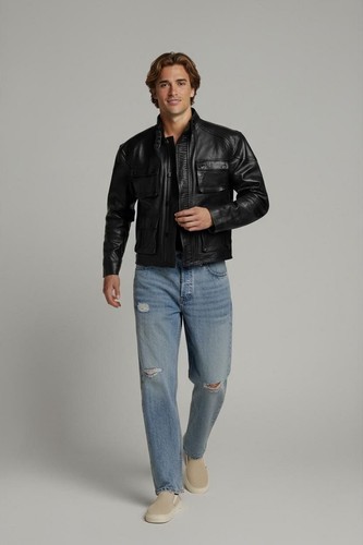 Superdry premium black leather - superdry,