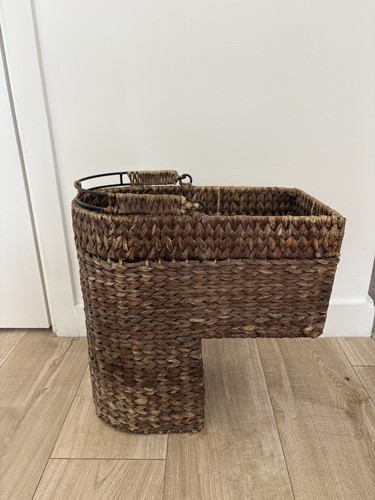 Wicker stair basket shape - stair,