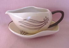 2 ITEMS CARLTONWARE SAUCE/CREAM JUG & SMALL PLATE , WINDSWEPT AUSTRALIAN DESIGN 