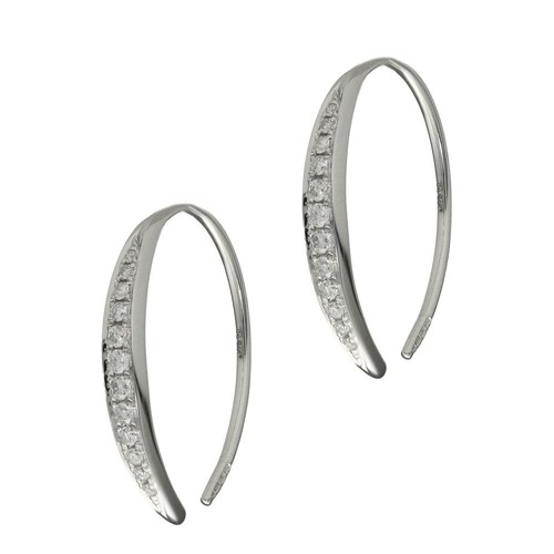 Ladies 9ct white gold diamond - white,