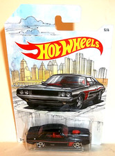 2018 HOT WHEELS 50th 1:64 HW DETROIT MUSCLE 5/6 BLACK '70 DODGE HEMI CHALLENGER
