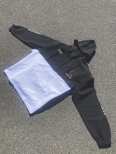 Men black windbreaker - men’s,