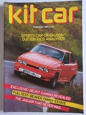 KIT CAR Magazine - February 1985  Dutton Rico, Countess, GP Madison, Mitchel  