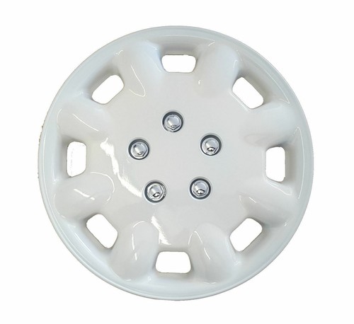 Wheel trims pair white - 14",