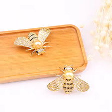 Golden Bumblebee Brooch