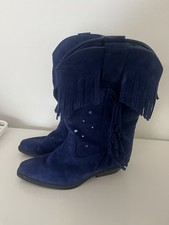 Vintage Wrangler Blue Suede