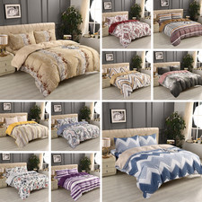 Bliss Bedding Collection 4Pcs Microfiber Duvet Cover Fitted Sheet Pillowcase Set