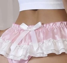 Erotic maid  Pink White gloss