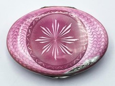 SILVER GUILLOCHE ENAMEL BOX