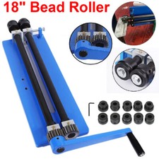 18" Bead Roller Former Swager Rotary Metal Sheet Swaging Machine 6 Roll Set