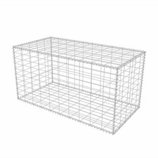 Gabion Basket Outdoor Garden Basket Wire Fence Retaining Wall Steel vidaXL