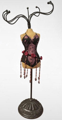 Black metal jewellery display - black,