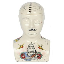 Brand New SMALL OR LARGE Phrenology Head storage jars