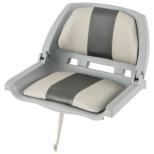 Folding boat seat with low - folding,