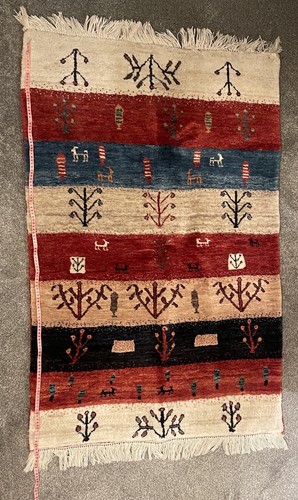 Hand knotted rug approx 132 - knotted,