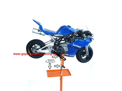 Pocketbike stand mounting