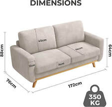 3 Seater Modern Corduroy Sofa