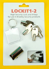 FREE UK Post - Trailer Hitch Lock & 4 Keys for Bradley Double Lock Coupling Head