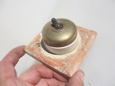 Antique Brass & Ceramic Light Switch Old Dolly Toggle Vintage Art Deco Plinth