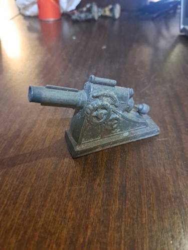 Toy soldier metal cannon - toy,
