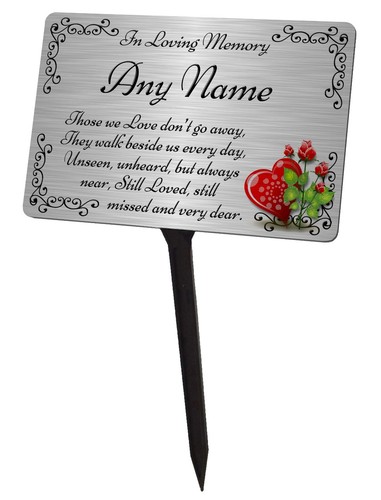 Personalised memorial plaque - personalised, &