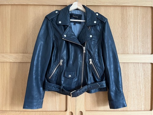 Massimo dutti leather biker - leather,