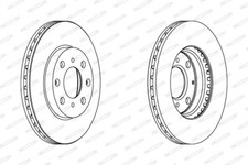2x Brake Disc for HONDA:LOGO,FIT I,FIT II,JAZZ II,CITY IV Saloon 45251S2G000