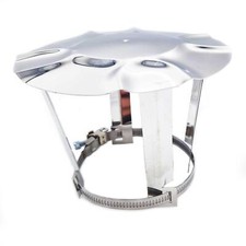 Chimney Cap Rain Pot Cover 60-80mm Adjustable Stainless Steel