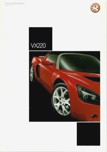 Vauxhall vx220 2003 market - vx220,