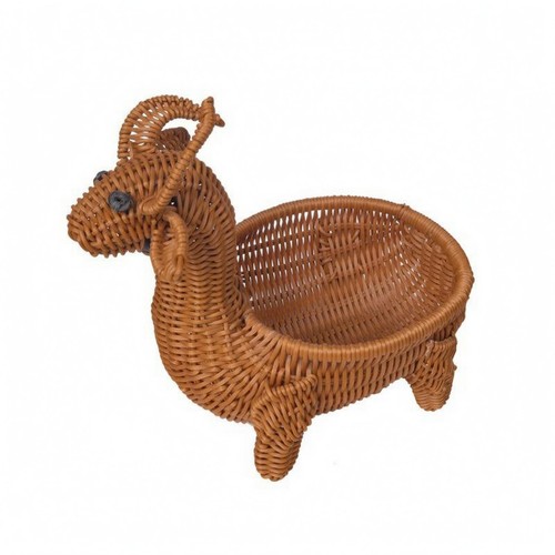 Animal basket decorative - animal, oval